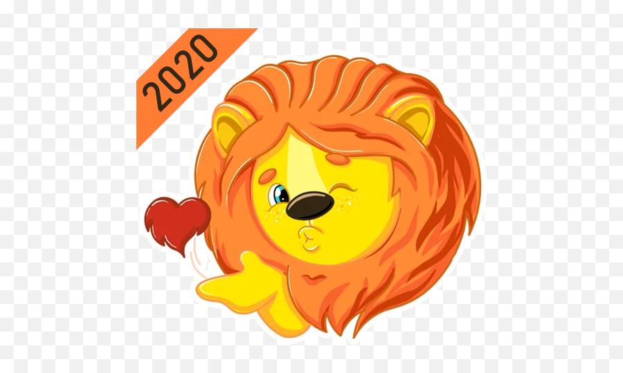 Lion Sticker Wastickerapps - Happy Emoji,Real Lions Emotions