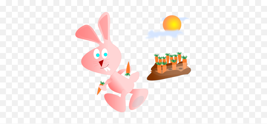 Emoticon Rabits And Hares Easter Bunny - Happy Emoji,Emoticon Kiss Easter Basket