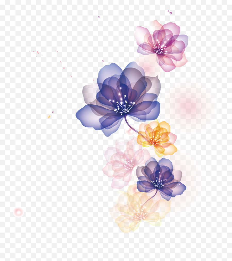 Free Transparent Flower Ai Png Download - Flowers Illustration Png Emoji,Animated Flower Emojis Downloads