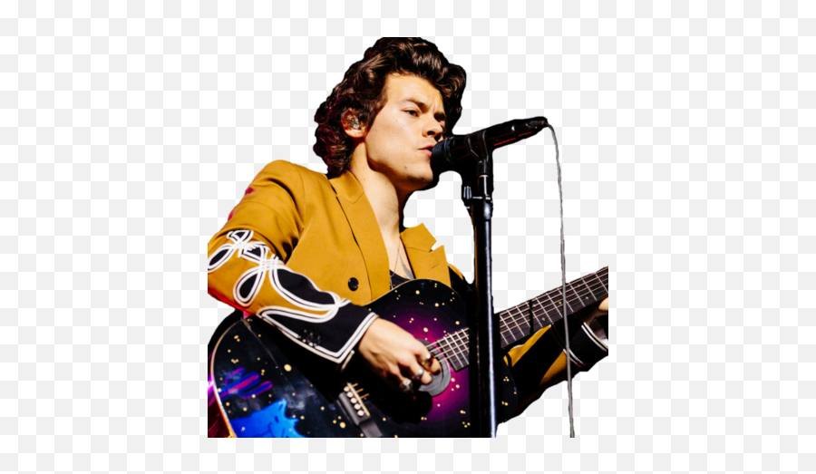 Harrystylesyellow - Discord Emoji Harry Styles With Guitar,Singing Emoji