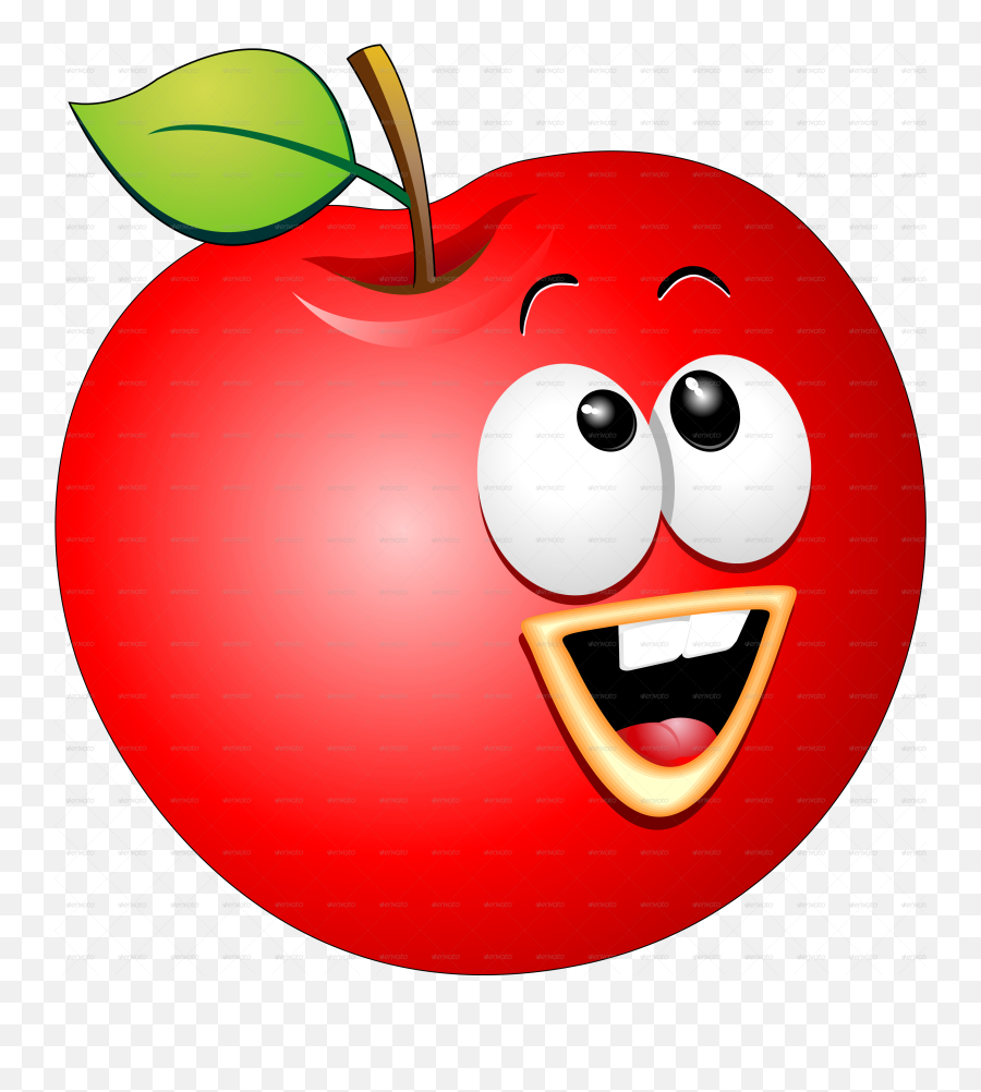 Keep Calm And Back To School - Cartoon Apple Images Hd Emoji,V10 Messgeing Emojis