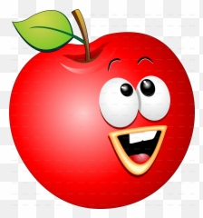 Keep Calm And Back To School - Cartoon Apple Images Hd Emoji,V10 Messgeing Emojis