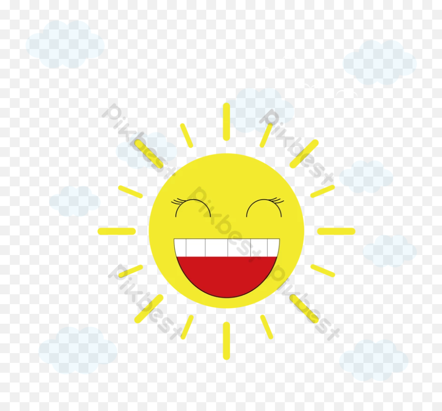 Cartoon Laughing Sun Vector - Happy Emoji,Laughing Emoji Shortcut