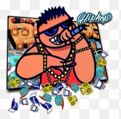 Hip Hop Graffiti Gravity Keyboard Theme - Dot Emoji,Hip Hop Emoji Graffiti