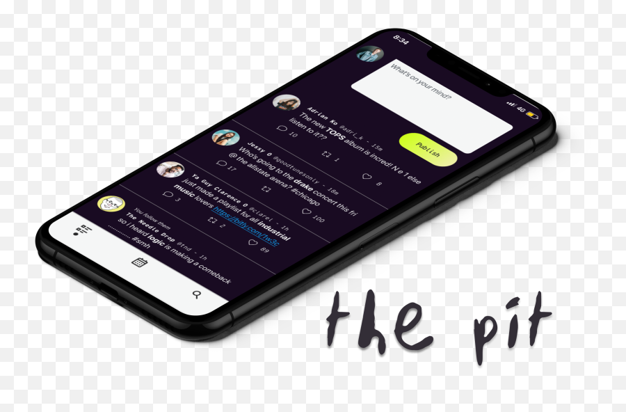 The Pit U2014 Mobile - First Social Media App For Music Lovers Ios Language Emoji,Needle Drop Emotion