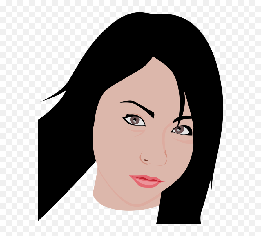 Emotion Hairstyle Art Png Clipart - Japanese Girl Face Transparent Emoji,Emotion Portrait Art