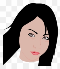Emotion Hairstyle Art Png Clipart - Japanese Girl Face Transparent Emoji,Emotion Portrait Art