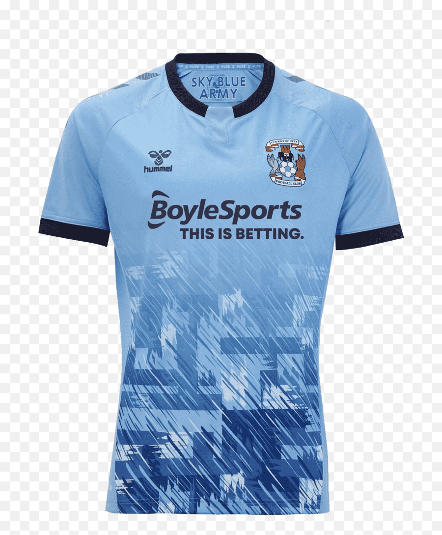 2020 - 2021 Coventry City Home Soccer Jersey Love Soccer Jerseys Emoji,I Love Soccer Emotion Shirt