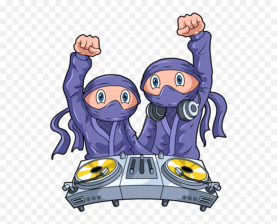 Dj Ninja For Men Women Kids - Beat Producer Music Maker Emoji,Cartoon Characters Emotions Maker