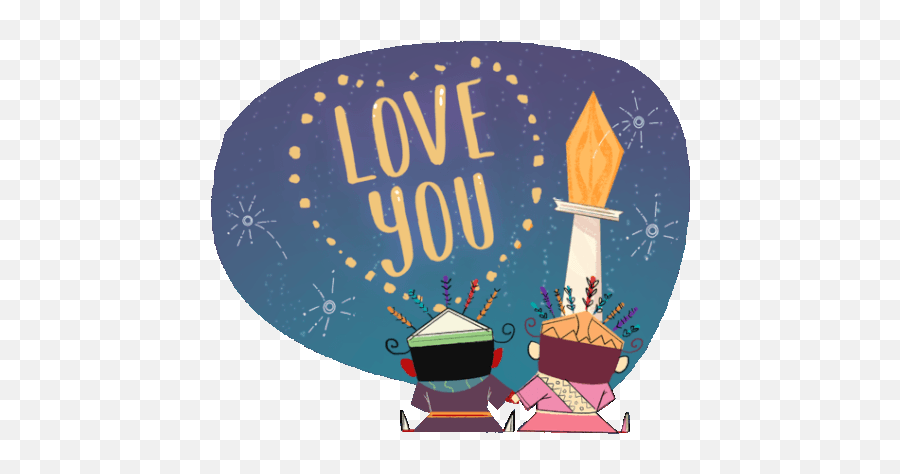 Couple Watches Fireworks That Spell Love You In English Emoji,Fb Emoji Fireworks