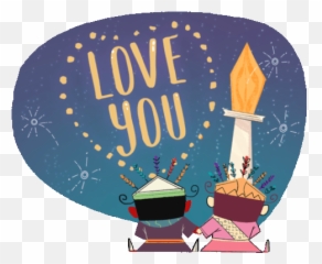Couple Watches Fireworks That Spell Love You In English Emoji,Fb Emoji Fireworks