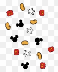 Mickey Mickeymouse Guantes Sticker By Danamoreno740 Emoji,Facebook Emojis Mickey Mouse