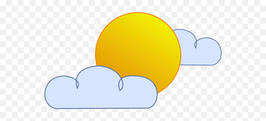 Cloudy Weather Clip Art At Clkercom - Vector Clip Art Emoji,Weather Emoticons Mostly Cloudy