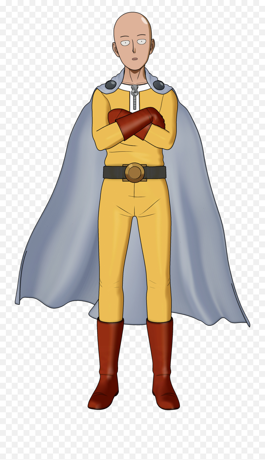 Arms Crossed Render Punch Man - Full Body Saitama Png Emoji,One Punch Man Emoji