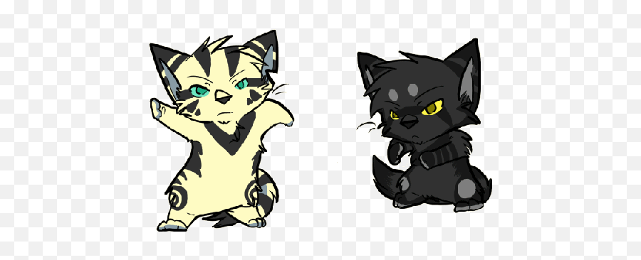 Cat Dancing Cat Animation - Longtail And Darkstripe Emoji,Dancing Cat Emoji