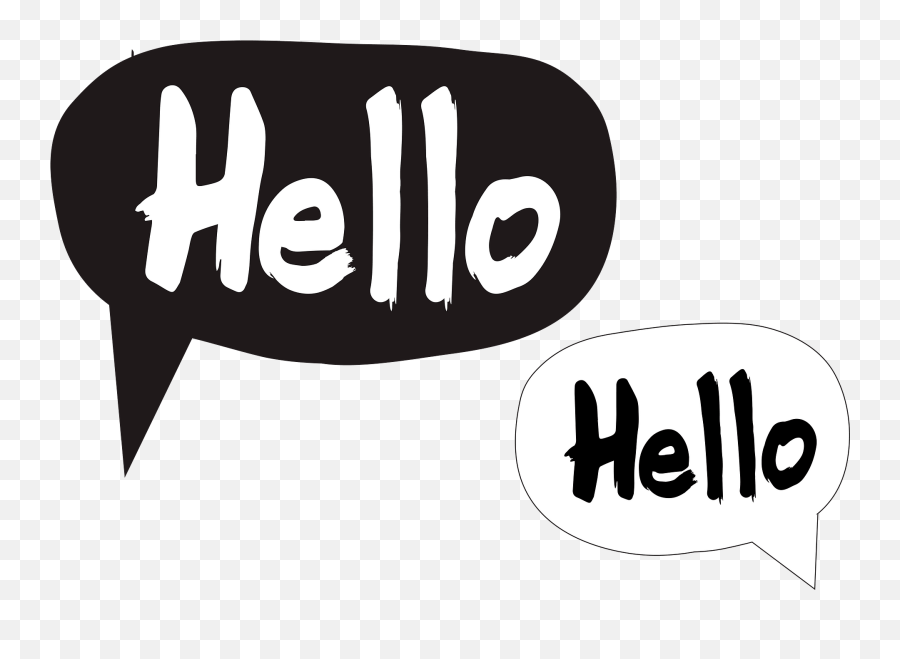 Hello Speech Bubbles Clipart - Hello Speech Bubble Clipart Emoji,Bubbles Emoji
