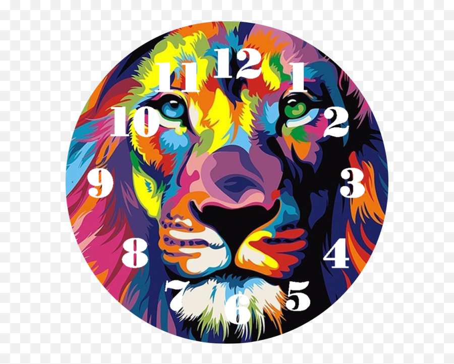 Colour The Animals Diamond Painted Clock Home Decor Clock Emoji,Art That Is Shaped By Emotion