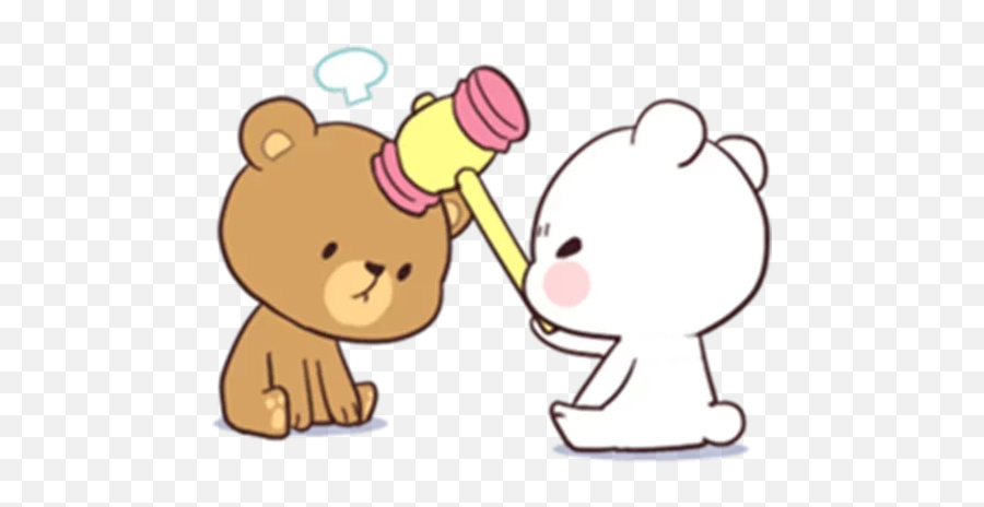 Telegram Sticker From Bears In Love Pack Emoji,Bear Hug Emoji