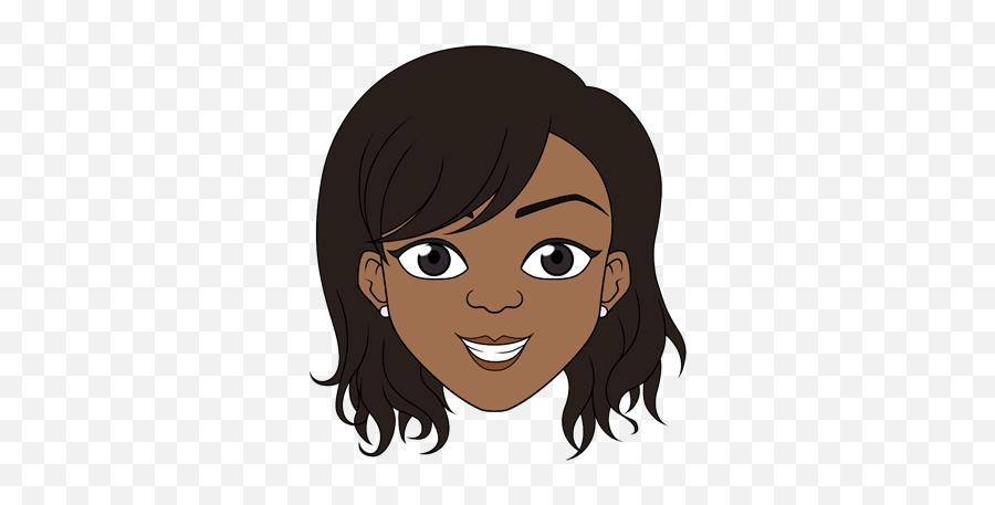 African American Emoji - Hair Design,Black Girl Emoji