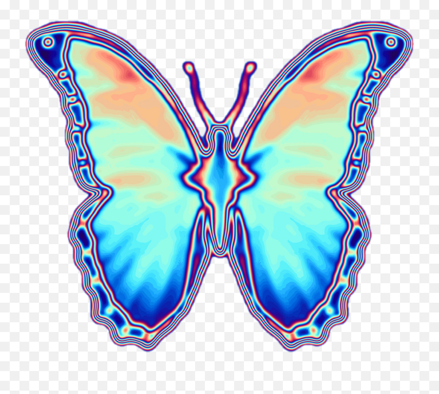 Iphone Transparent Background Blue Butterfly Emoji - Butterflies,Tear Drop Emoji