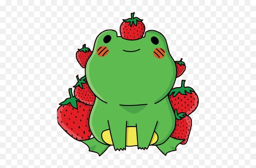 The Most Edited Froggy Frog Picsart - Strawberry Frog Sticker Emoji,Frog And Teacup Emoji