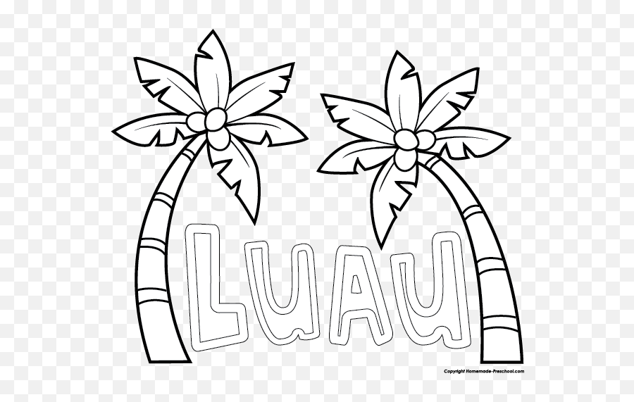 Free Luau Clipart 3 - Luau Clipart Black And White Emoji,Luau Emoji