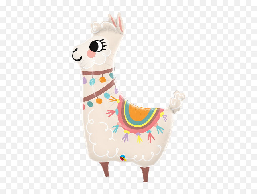 Supershapes - Llama Helium Balloon Emoji,Llama Emoticon Text