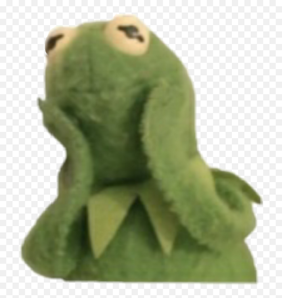 Kermitmeme Sticker - Meme Aesthetic Emoji,Crying Emoji Plush