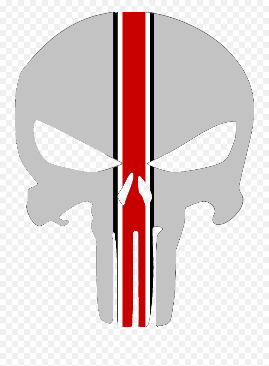 Skull Buck Eye Stripe Image - Punisher Skull Clipart Full Emoji,Emoji With Bloodshot Eyes