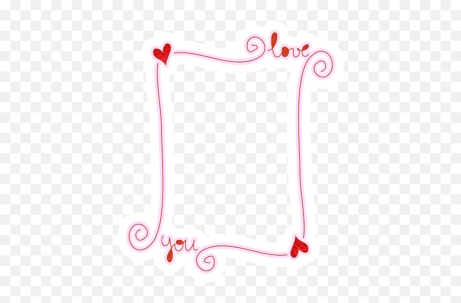 Scrap San Valentín Borders For Paper Valentine Heart - Girly Emoji,Emoticon De Cometa