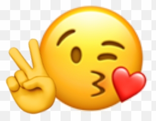 Emoji Pout Peace Sticker,Peace Sign Emoji
