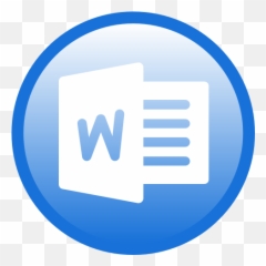 Word Icon - Icon Ms Word Png Emoji,Emoticon On Ms Word