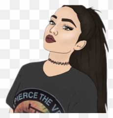 Cute Tumblr Girl Drawings - Cute 1 Girl Drawing Emoji,Girl Walking Emotions Tumblr
