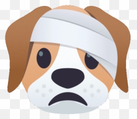 Injured Dog Gif - Injured Dog Joypixels Discover U0026 Share Gifs Dog Face Gif Transparent Emoji,Broken Leg Emoji