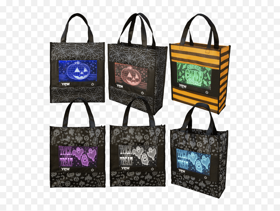 Pop Lights Halloween Treat Bags - Tote Bag Emoji,Emoji Treat Bags