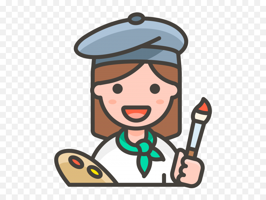 Woman Artist Emoji Clipart Free Download Transparent Png - Artist Png,Clip Art Emojis