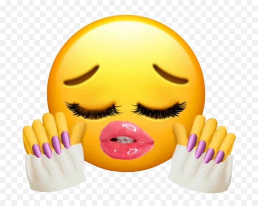 Qweenthiccu2077 On Twitter Sorry To Say It Their Relationship - Emoji With Nails And Lashes,Ying Yang Emoticon