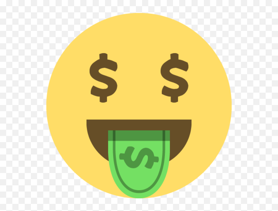 Money Dollar Sign States Emoji - Transparent Background Emoji Dollar,Emoticon With Money