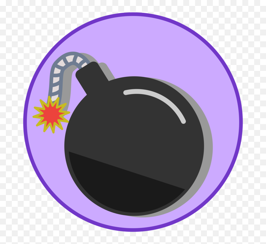 Purple Symbol Violet Png Clipart - Clip Art Emoji,Bomb Emoticon
