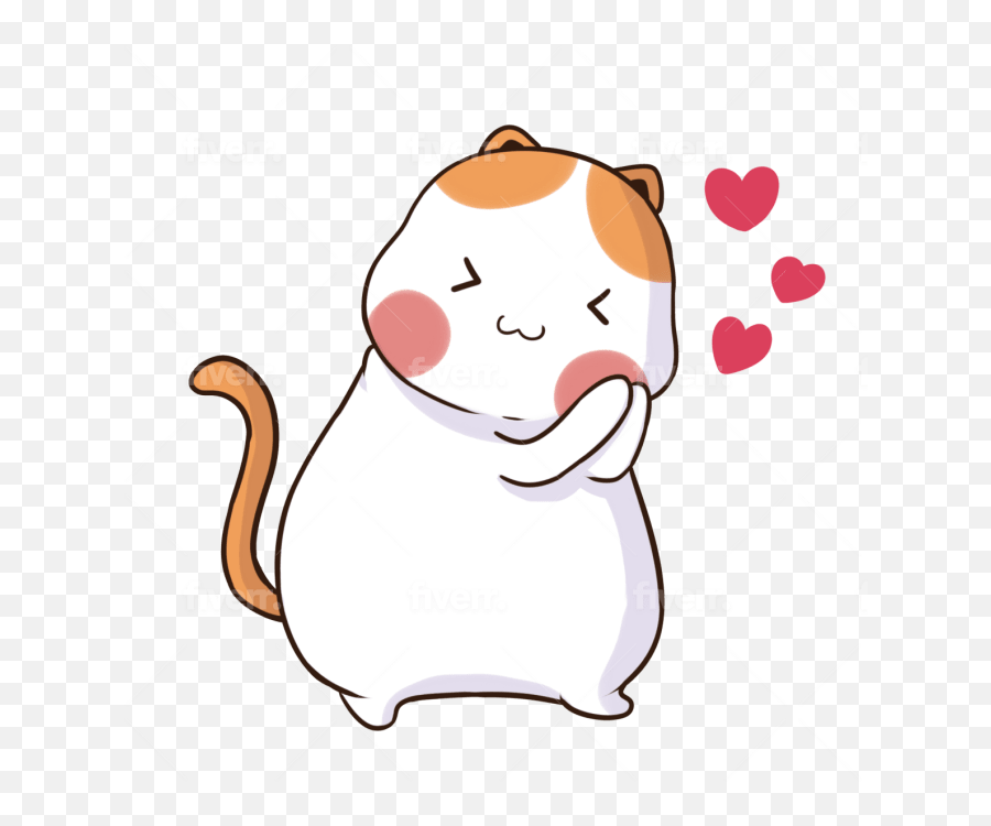 Draw Cute Animal Cartoon Pets Stickers And Emojis - Happy,Drooling Emoji Png