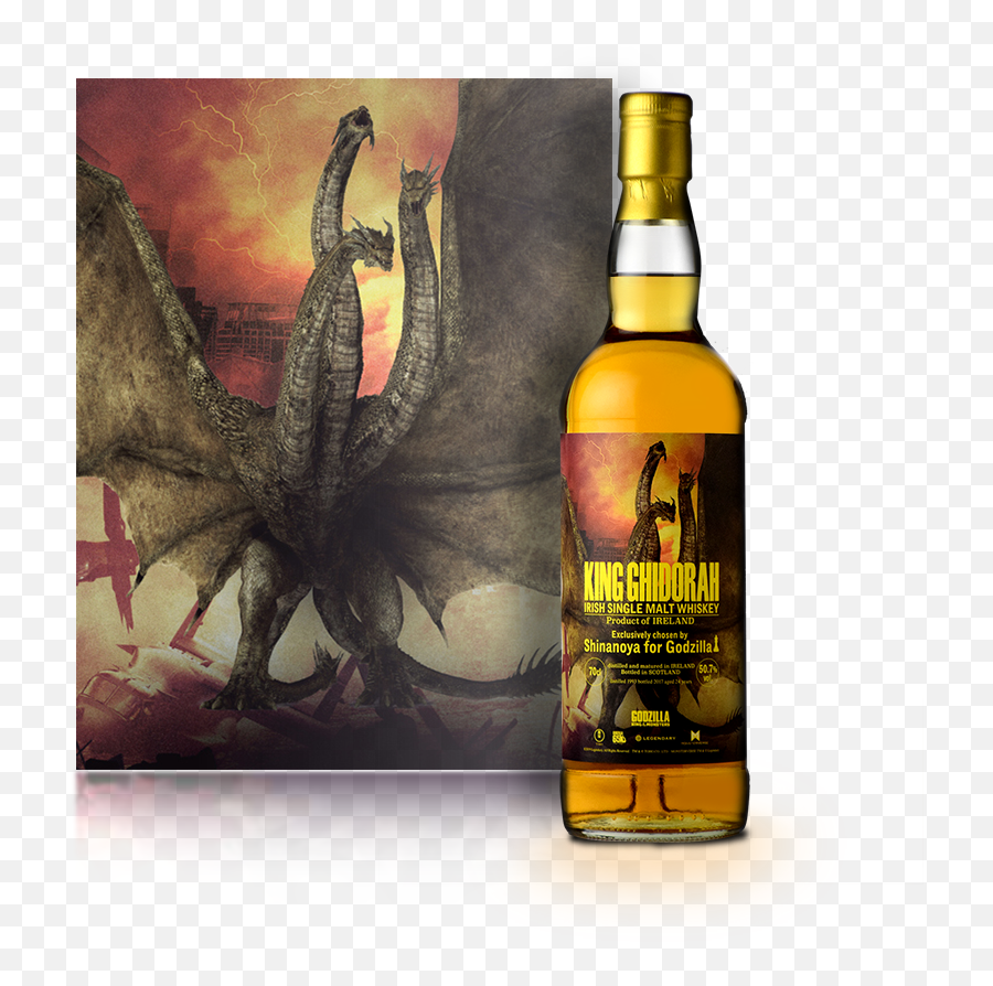 Monsterverse Collectibles - Godzilla King Of The Monsters Whiskey Emoji,Ghidora Emoticon Animated