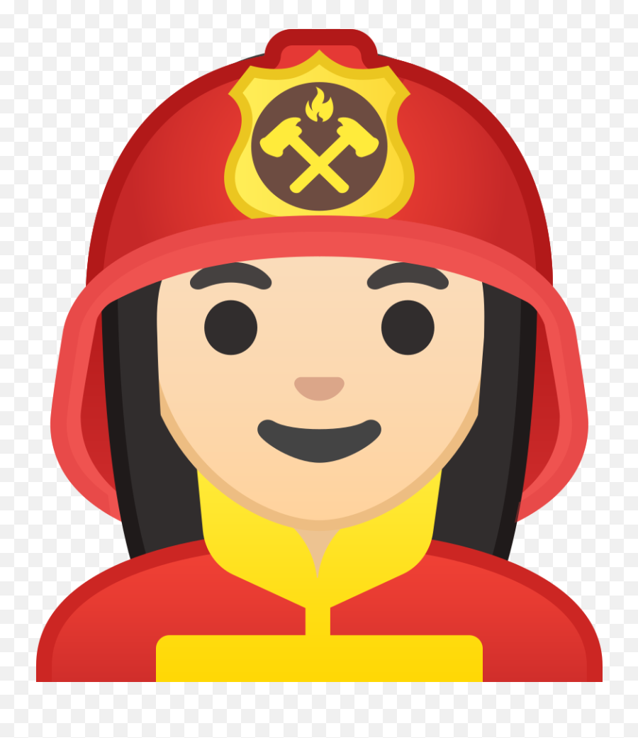 Woman Firefighter Medium Dark Skin Tone Icon Noto Emoji - Bombero Emoji,Emojis People Coloring Pages