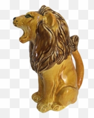Vintage Italian Hand Painted Roaring - Solid Emoji,Roar Like A Lion Emotions Book