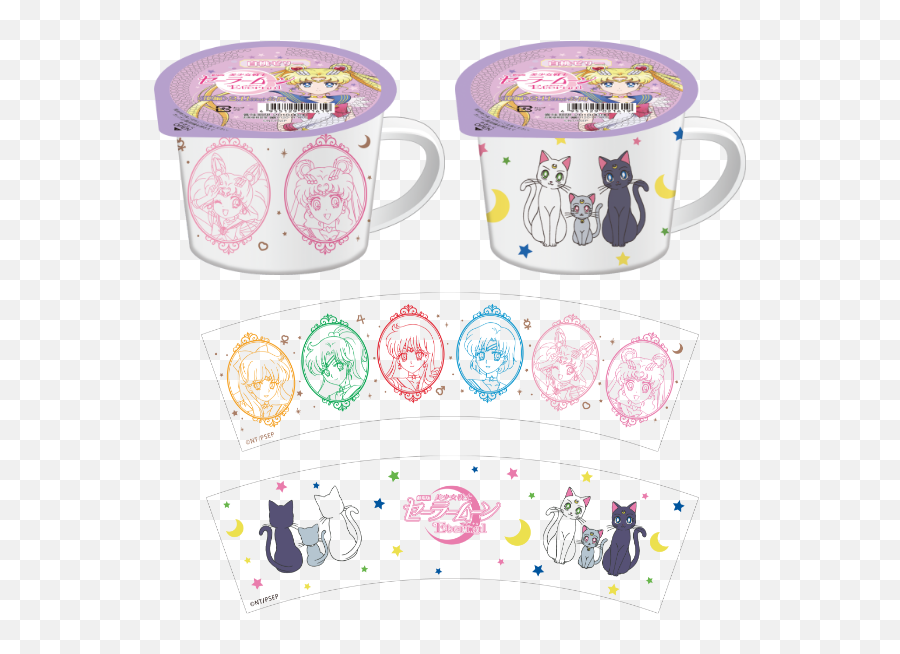 Sailor Moon Eternal X Lawson Mugs Emoji,Sailormoon Emoticons