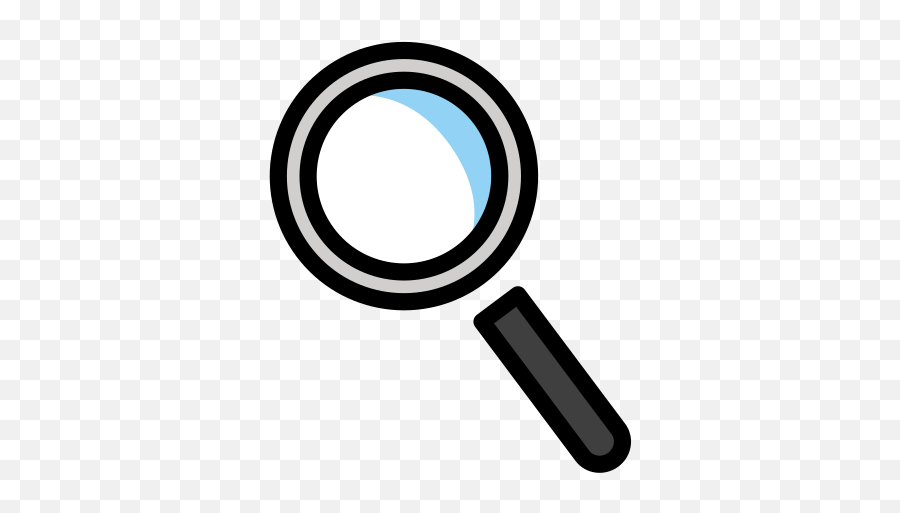 Magnifying Glass Tilted Left Emoji - Emoji Loupe,Emoji Lente