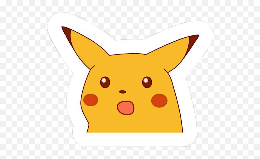 Pikachu Pikapika Pokemon Surprise - Happy Emoji,Surprised Pikachu Emoji