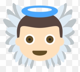 Baby Angel Emoji Clipart Free Download Transparent Png,Angel Head Emoticon