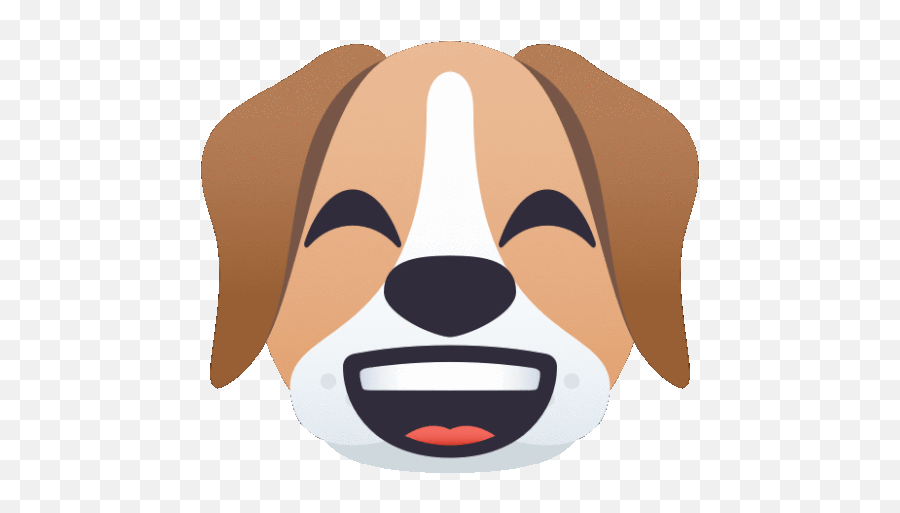 Big Smile Dog Gif - Happy Emoji,Smiling Dog Emoji