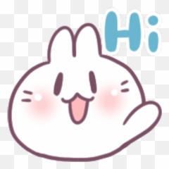 Sticker Maker - Cute Rabbit Emoji,Bunny Emoji Text