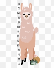 Llama Height Chart Wall Sticker Emoji,Leopard Print Emoji